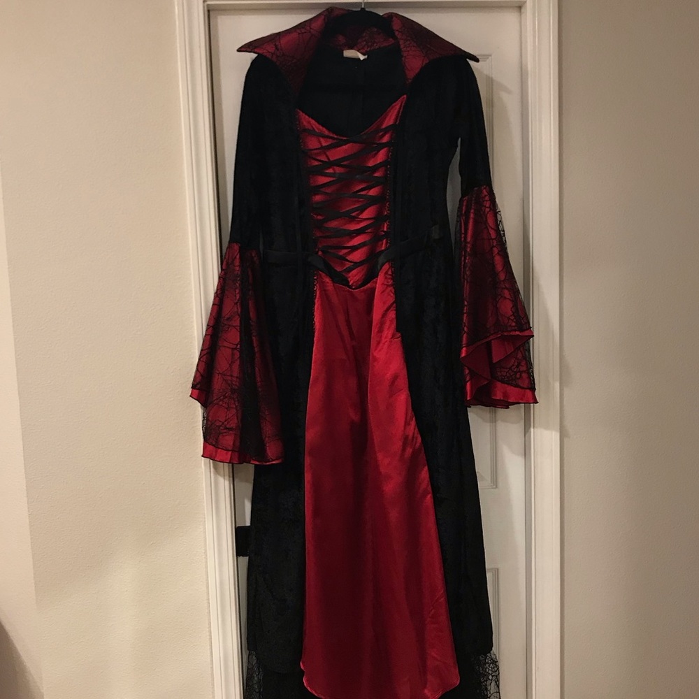 red witch Halloween costume